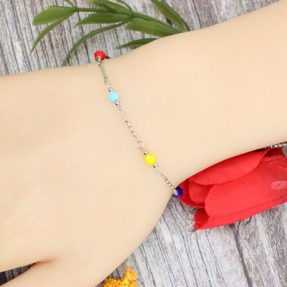"Trendy Handmade Bracelet – A Stylish Gift for Women & Girls, MAR091620 - Picture 9 of 10